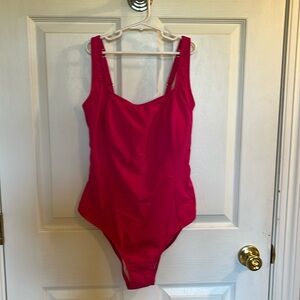 NWT CUPSHE One piece hot pink swimsuit size large